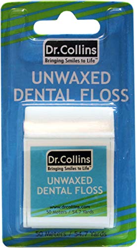 Dr. Collins Dental Work Floss, Unwaxed Extra Fine, 55 yd (50.3m) Package