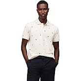 Tommy Hilfiger Mens Short Sleeve Polo Shirts in Regular Fit with Stretch and Organic Pique Cotton