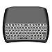 Mitid Backlit Wireless Mini Keyboard with Touchpad RGB Color Mini Keyboard and Mouse Touchpad Remote Control for Computer, Google or Android TV Box, IPTV Smart TV and More