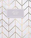 Weekly and Monthly Planner 2018-2019: October 2018 through December 2019 Calendar Schedule Organizer and Journal Notebook Rose-Gold Chevron Pattern & Marble Cover (Inspirational Quotes) by