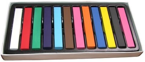 TRUYOO 12 Colors Temporary Color Non-toxic Hair Chalk Dye Hair Salon Pastel Kit by Chalk