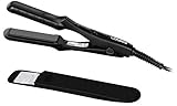 Mini Portable Flat Iron Tourmaline Ceramic Dual Voltage Travel Iron For Worldwide Use LED Indicator LOVANI Hair Straightener (Ceramic Mini)