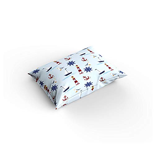 King Bedding Duvet Cover Set 4 Piece Nautical Element Anchor