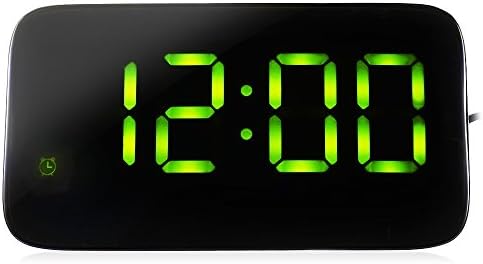 CXP LED Digital Alarm Clock Support Electronic Luminous Voice Control Clock multi-Function home Bedroom Decoration (Green)