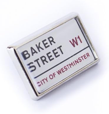 Unofficially Original Sherlock Holmes Baker Street Sign Lapel/Tie Pin Badge