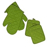 Set of 4 Lime Green (2) Pot Holders 9