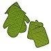 Set of 4 Lime Green Pot Holders and Mitts! 2 Pot Holders 9