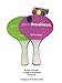 W4W Kadima Beach Paddle Ball Racket Set - Bundle Pack includes 4 Balls & 2 Paddles (Green/Purple)