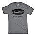 Crazy Dog Mens Callahan Auto Parts T Shirt Funny Movie Quote Comedy Classic Cult Film Sandusky Ohio Company Reference Fan Art Tee Dark Heather Grey L