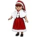 Shero 14-16 Inches Baby Doll's Christmas Dress Suit ( Dress + Hat + Cape )