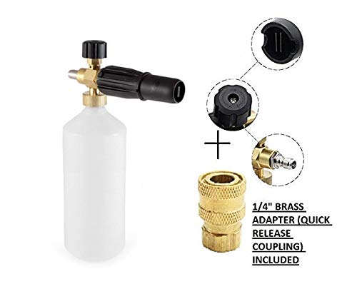 STARQ Car Washer Snow Foam Lance Bottle All ST Models Compatible Adjustable 1L Set Plus Brass