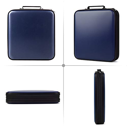 COOFIT CD Case, 160 Capacity DVD Case DVD Organizer CD Holder Case CD Storage Case Hard Plastic DVD CD Wallet