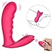 Wearable G Spot Butterfly Vibrator, Wireless Remote Control Clitoris Vibrating Dildo with 10 Vibration Pattern, Rechargeable Waterproof Female Masturbation Adult Sex Toys for Couple & Women, Red
