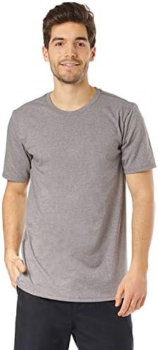 Hurley Men's Siro Staple Crew Short Sleeve T-Shirt - Mock Twist Fabric, Basic Casual Tee