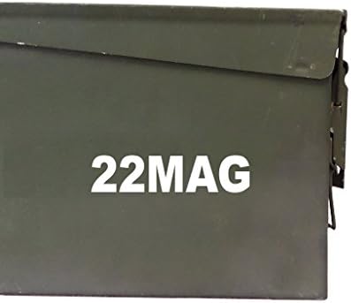 FGD 22MAG Ammo Box Decal Sticker Label Set Two 6" x 1.5" One 3" x 0.75" (Labels Only Ammo BOX NOT Included)