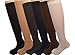 6 Pair Women Graduated Compression Running Hiking Bike Travel Socks 8-15mmHg