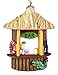 Cast Resin Painted Beach Tiki Bar Hanging Christmas Tree Ornament, Nautical Theme Christmas Decor, Set of 2, 3 1/2 Inch