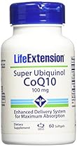 Life Extension Super Ubiquinol CoQ10, 100 mg, Softgels, 60-Count