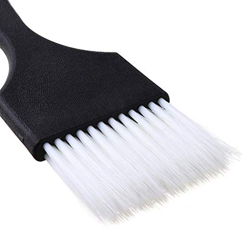 jiumoji Salon Hair Dye Brush Styling Tool Hairdressing Coloring Brush with Portable Handle (-Black, 19x5.5cm) - Thumbnail 2
