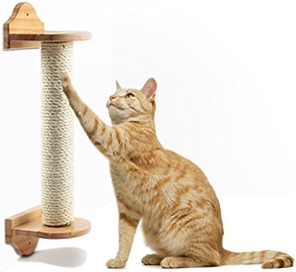 GUSTYLE Cat Scratching Post,Cat Sisal Scratching Poles Climbing Activity Tree for Cat Instinct Reliever