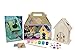 Dreamland Fairy House Craft Kit with book, fairy dust and paint - Let Her Imagination Sparkle through Story & Art