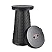 Aoblah Retractable Stool Lightweight Portable Folding Stool Height Adjustable Telescopic Stool Foldable Collapsible Stool Small Telescoping Portable Stool Seat for Camping Travel(Black)thumb 1