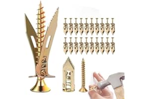 Metal Expansion Bolt for Drywall, Self Drilling Drywall Anchors with Screws, Serrated Wall-Anchoring Expansion Screws, Screw 