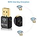 Wonsidary USB Wifi Adapter, AC 600Mbps Dual Band(5GHz/433Mbps + 2.4GHz/150Mbps) Wireless Network Dongle for Laptop Destop Windows XP/Vista/7/8/10, Mac OS X 10.6-10.13 (Mini 600Mbps)
