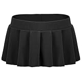 Avidlove Women Sexy Role Play Pleated Mini Skirt Ruffle Lingerie for Schoolgirl