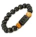 10MM Luos Tibetan Buddhist Prayer Mala Black Wood Bracelet Ping an Fu- W013