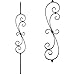Hollow Metal Stair Baluster Spindle Scroll 1/2