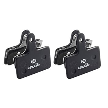 Chooee 2 Pairs Resin und halbmetallische Scheibenbremsbeläge passend Fahrrad Bremsbelag für Shimano M446 M395 M486 M485 M475 