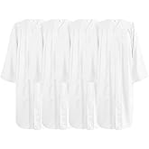 goprety 4 Pcs Choir Robes for Church Adults Baptism Robes for Water Baptism Unisex Matte Graduation Gown