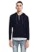 QPNGRP Mens Casual Hoodie Shirt Long Sleeve Henley Shirt B27 Navy Large