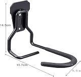 Maclean Bicycle Wall Mount Vertical Storage Hook Steel Hanger 20kg Garage view 2