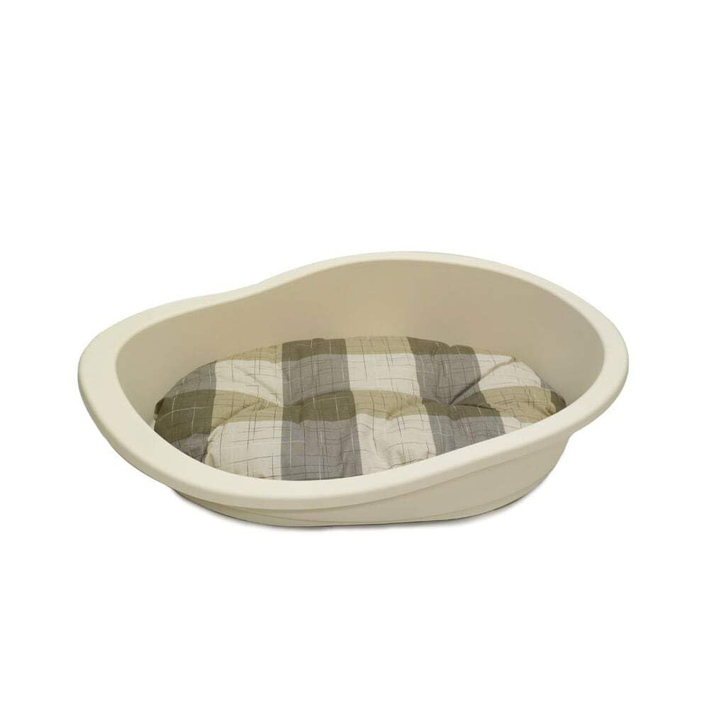 Rosewood Sonny Classic Plastic Dog Bed, Cream, 110cm โ image 1