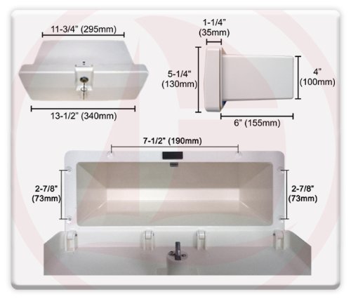 Marine-White-Locking-Glove-Box-Storage-Locker-for-Boat-Rv–Five-Oceans Marine-White-Locking-Glove-Box-Storage-Locker-for-Boat-Rv–Five-Oceans
