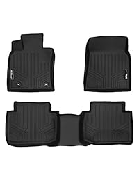 SMARTLINER   Juego de alfombrillas de 2 filas para Toyota Camry 2018 (solo modelos estándar), color negro