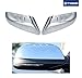 Fit 2012-2014 Ford Edge/Lincoln MKX Chrome ABS Mirror Cover (Top Half Cover)