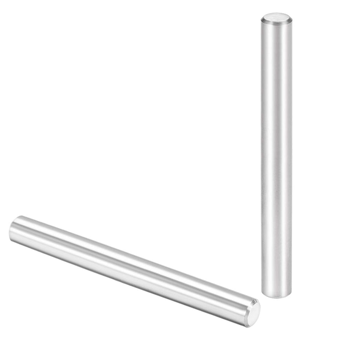 Unifizz 2Pcs 10 x 100mm Dowel Pin 304 Stainless Steel Shelf Pegs Support Shelves Silver Tone