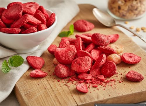 Rype Freeze Dried Strawberry - 100% Real Fruit, No Added Sugar, Healthy Snack, Crispy, Crunchy, Vegan, Gluten Free, 18g Pack