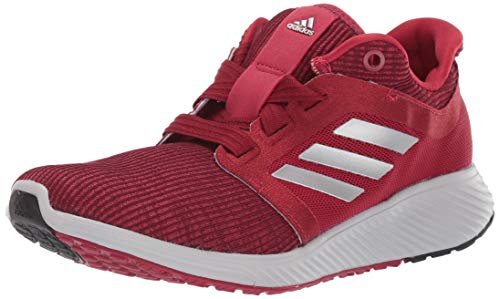 adidas Women's Edge Lux 3 Running Shoe, active maroon/silver Metallic/Grey, 7.5 M US