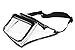 Clear Fanny Pack. Stadium Approved Waist Bag for Events, Games, and Concerts Transparent (Black)