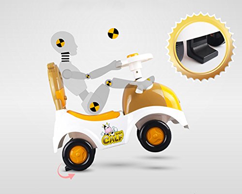 POCO DIVO Baby Calf 3-in-1 Walker Low-seat Ride On Toy Sliding Car Pushing Cart with Sound - Pink