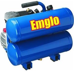 Emglo E810-4V 4-Gallon Heavy-Duty Oil-Lube Stacked Tank Air Compressor