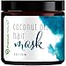 Coconut Oil Hair Mask Conditioner - Deep Conditioning Leave-In Hair Treatment for Dry Damaged Hair Care - 100% Natural Moisturizes Repairs Restores & Nourishes - Sulfate Free 8oz by Premium Nature