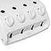 Templeton Four Chamber Shower Soap, Shampoo, Conditioner & Lotion Dispenser in White