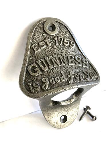 Guinness CAST Iron BAR Wall Mounted Bottle Opener