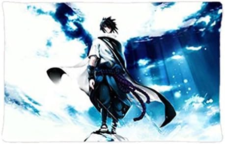 Ancast Custom zipper Sasuke naruto laptop sleeve Pillowcase Covers Standard Size 20 x 30 (One Side)