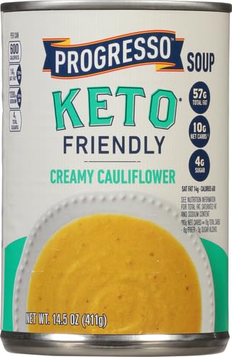 PROGRESSO KETO-FRIENDLY CREAMY CAULIFLOWER CANNED SOUP, 14.5 OZ.